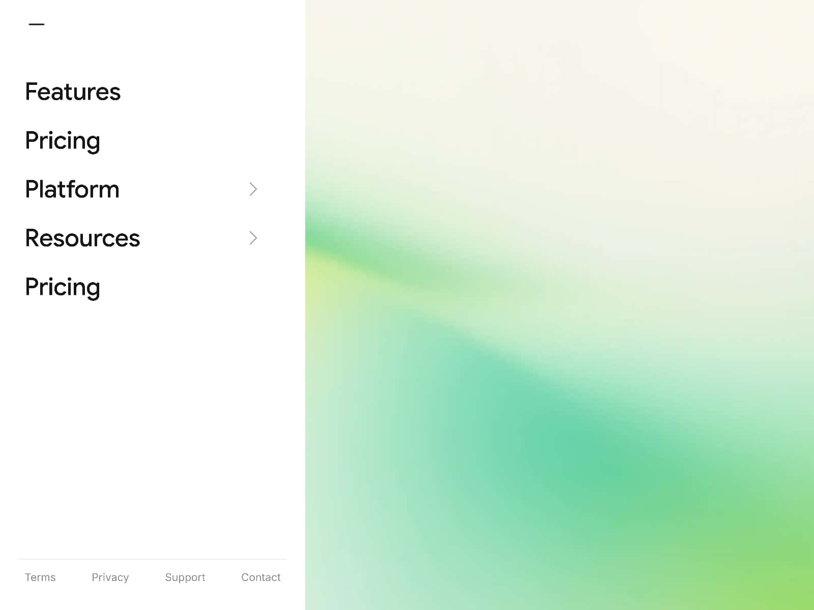 Submenu Sidebar Nav